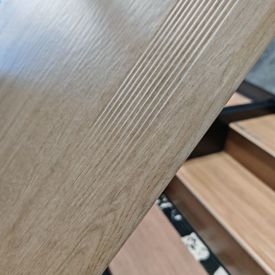 ✅仿古加厚木纹楼梯踏步瓷砖别墅自建房梯级砖圆弧淋釉防滑耐磨楼