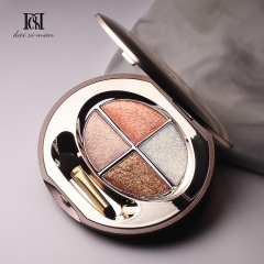 Desert Rose Four-Color Eyeshadow Palette, Glitter, Long-Lasting, Everyday Eyeshadow, Subtle Sparkle, High-End, Earth Tones Eyeshadow Palette