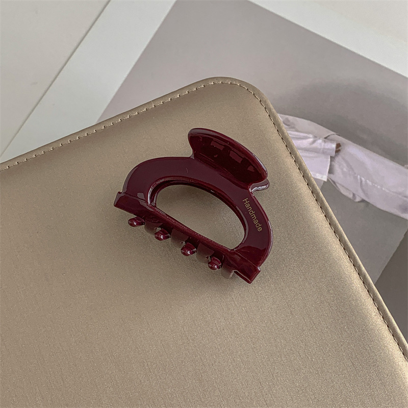 Clip de acetato elegante tocado Cabeza trasera femenina cabeza de princesa tamaño pequeño pinza de pelo horquilla de moda clip de tiburón Cola de Caballo horquilla