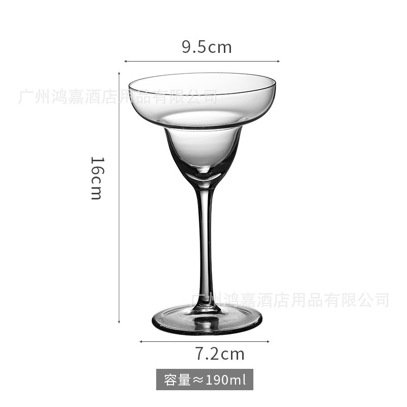 Copa de cóctel Margaret japonesa Copa de torre de cristal de patas altas Copa de cóctel de bar Copa de vino de frutas Martini