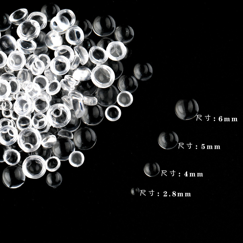 Wholesale Popular Mermaid Beads Nail Jewelry Symphony Aurora Bubble Beads Mixed Size Flats Bottom Resin Jewelry Accessories