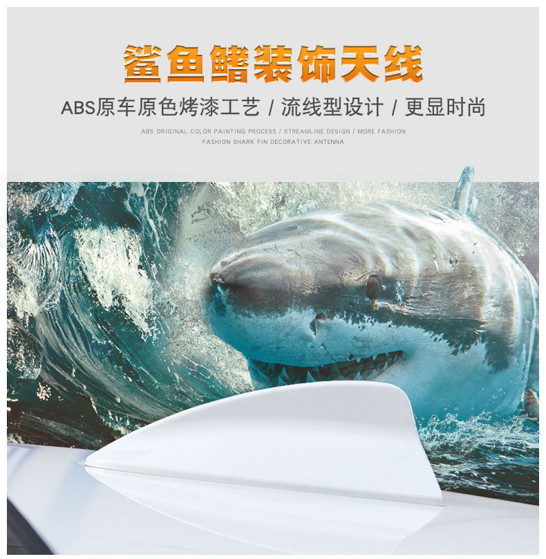 Car Yinglang antenna new Regal Kaiyue Enkewei shark fin antenna car top and tail wing decoration modification accessories