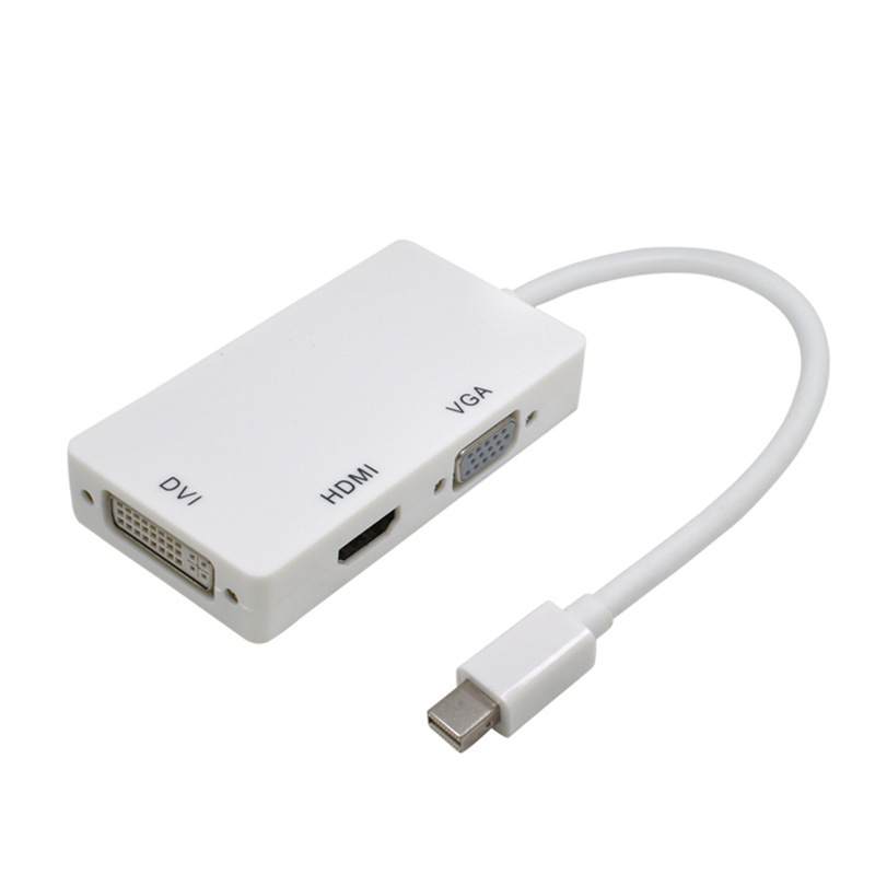Apple コンピュータに適した MIniDP to DVI HDMI VGA 多機能 3-in-1 HD ビデオ拡張コンバータ|undefined