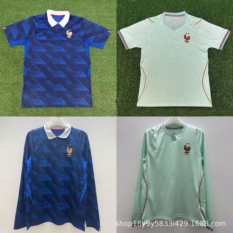 2026 World Cup National Team Jersey Short-Sleeved and Long-Sleeved Set France Home and Away Fan Version Football Uniform 2026 World Cup National Team Jersey Short-Sleeved and Long-Sleeved Set France Home and Away Fan Version Football Uniform