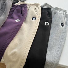 25年冬款暴款中大童羊羔毛裤子男女儿童运动裤潮流羊羔绒加厚裤子