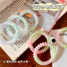 新款电线圈头饰发绳扎头高弹力不勒发ins风清新百搭高级感饰品女