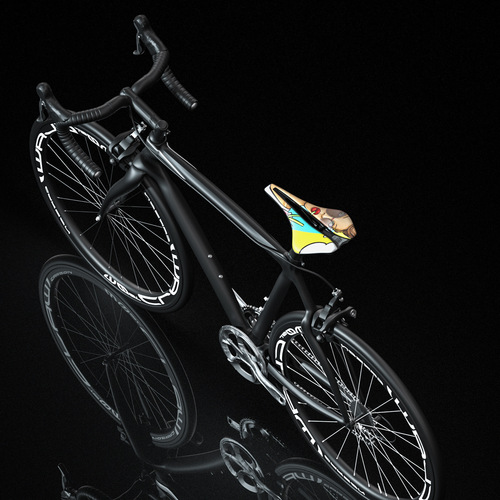Bicycle seat, mountain road bike seat, ultra-light EVA cushioning, comfortable hollow saddle, saddle and riding equipment