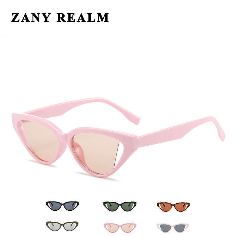 Nuevo pequeño ojo de gato retro gafas de sol de comercio exterior color caramelo marca de moda transfronteriza gafas de sol europeas y americanas fabricante en stock