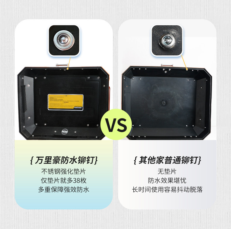 Wanlihao E510 Yamaha QiaoGe i125 motorcycle trunk, electric vehicle rear trunk, non-aluminum alloy trunk