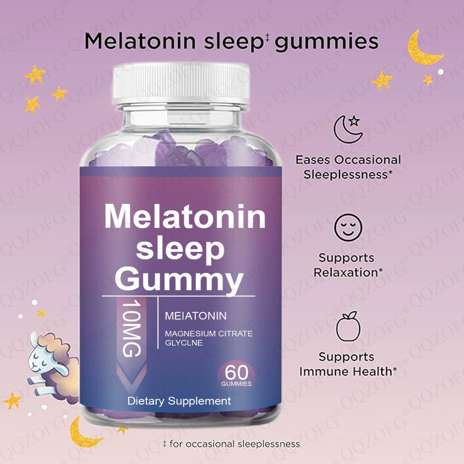 Кросс-граничная поставка бестселлеров Amazon: жевательные конфеты для сна с мелатонином, производитель SleepGummies.