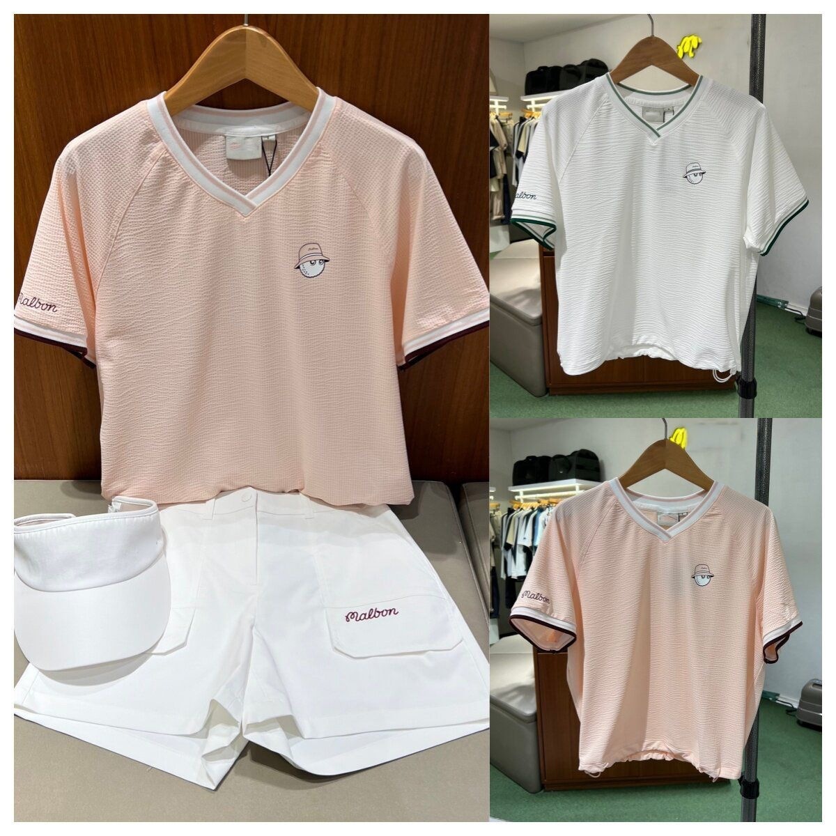 Women's Golf Apparel 2026 Summer Cool and Comfortable V-Neck Short Sleeve T-Shirt Versatile Golf Sports Drawstring Top