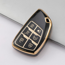 跨境爆款适用新款雪佛兰GMC6键汽车钥匙套适用别克金边汽车钥匙套