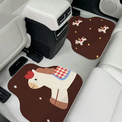 Cartoon Cute Car Floor Mats, Universal Foot Pad