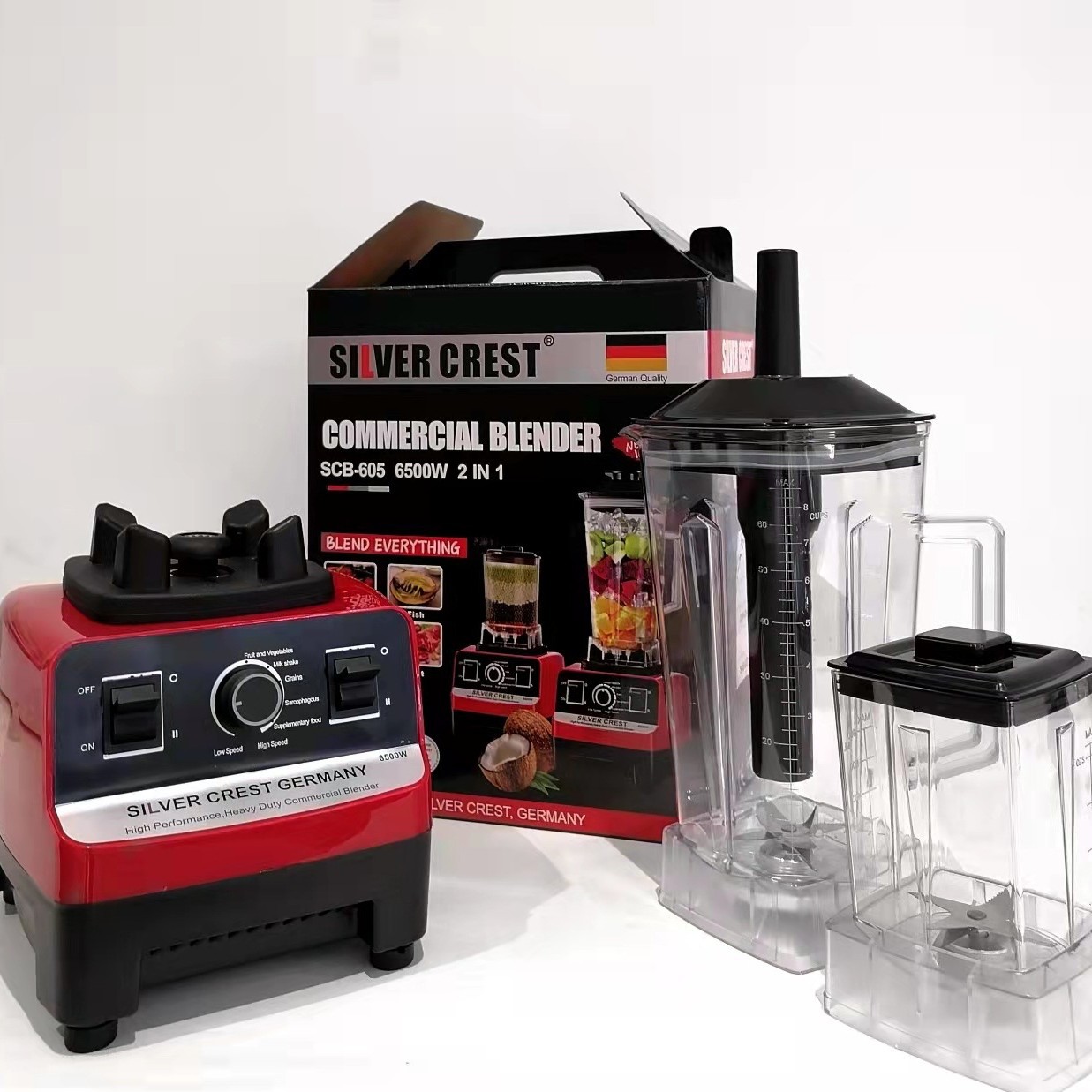 Blender4500W Large Capacity 2.5L High-Speed Blender Smoothie Maker Mixer Export Cross-Border Factory Household Use