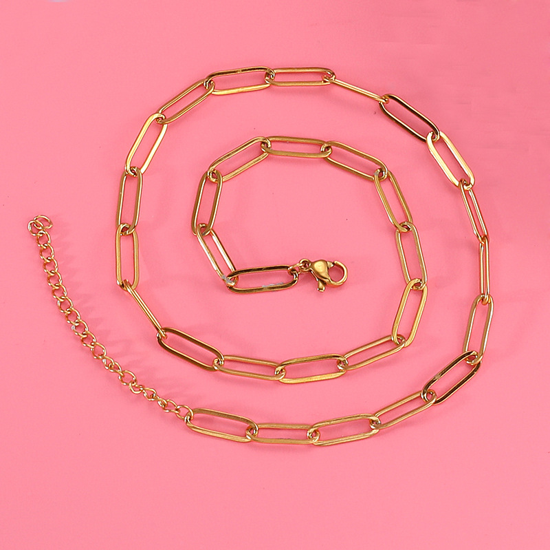 Simple Style Geometric Stainless Steel Plating Necklace 1 Piece