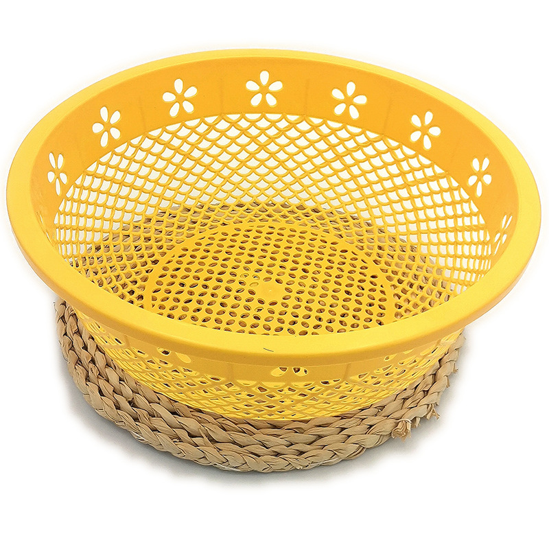 I2447 tamaño mediano 202-2 flor cesta de verduras cesta de frutas cesta de lavado de frutas cuenca vegetal cuenca de frutas cesta de verduras cesta de lavado de arroz cesta de 2 yuanes tienda