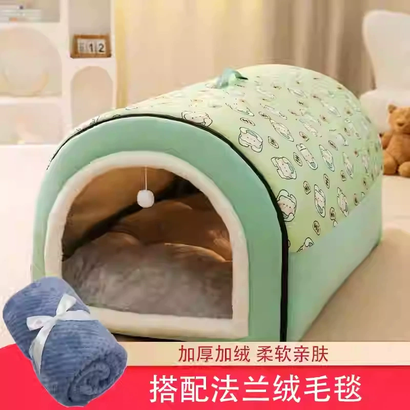 Large dog kennel winter warm dog house removable and washable dog bed four seasons large dog house type cat kennel pet supplies