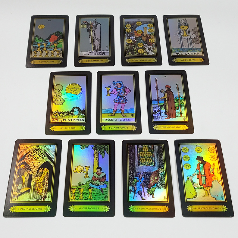 Neue Little Knight Spanische Tarot Orakelkarten Für Partyspiele_voghion.com
