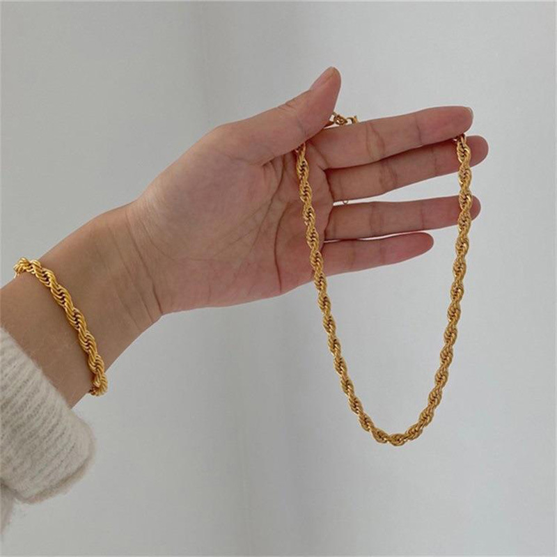 Simple Style Style PVD Coated Geometric 304 Stainless Steel Simple Style Waterproof Non Tarnish 304 Stainless Steel Bracelets