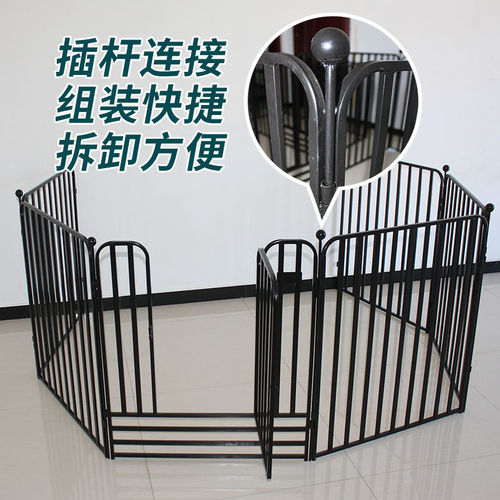 Pet dog cage, large dog fence, indoor medium-sized dog small dog full square tube fence, anti-jailbreak guardrail, universal