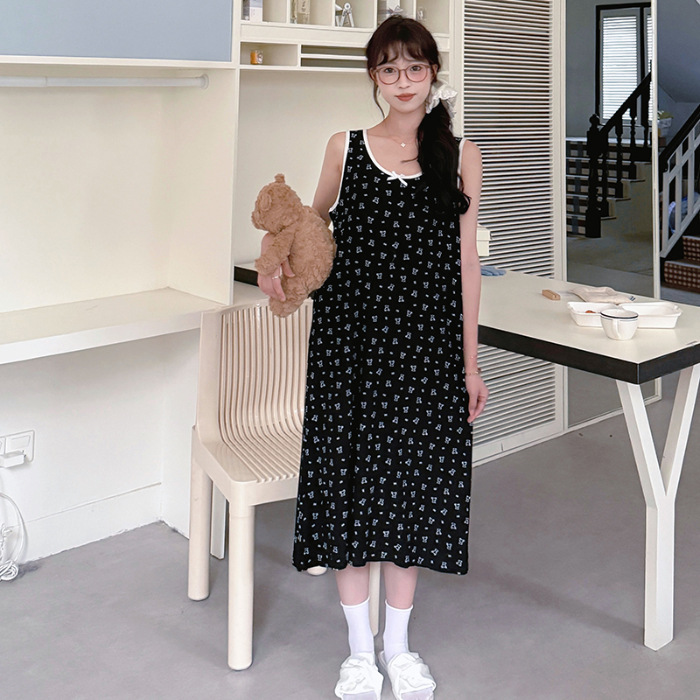 2025, ropa de dormir de cabina de verano chaleco de moda para jóvenes vestidos frescos estudiantes delgados al por mayor