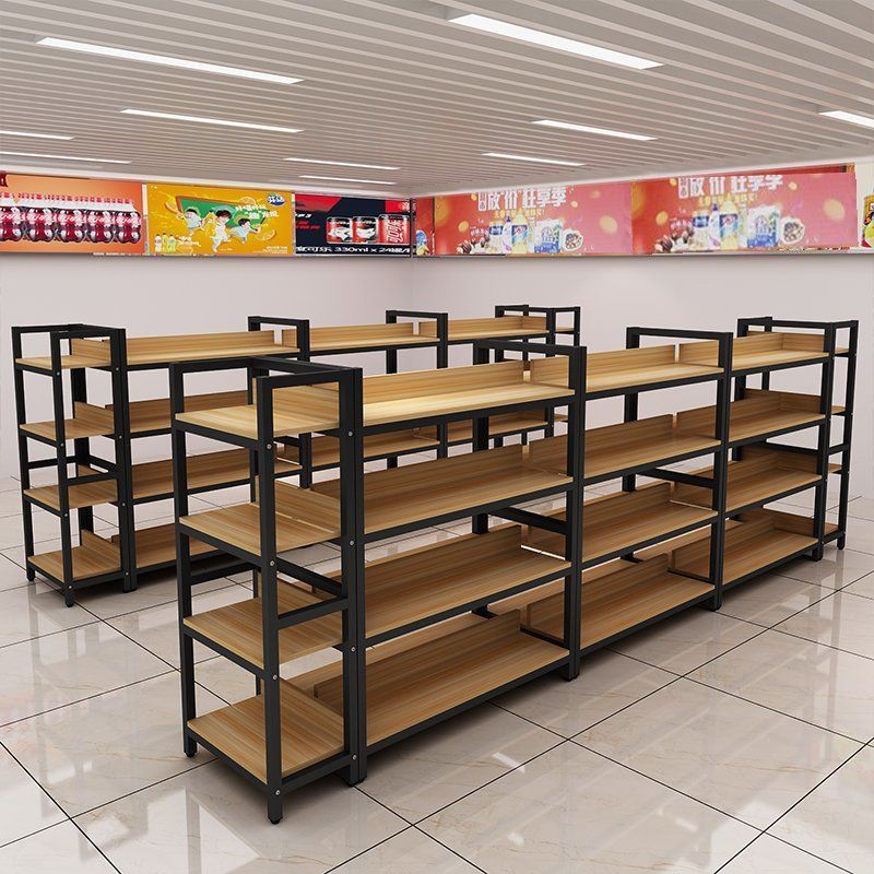 Supermarket Snacks, Red Wine, Fruit Store, Double-Sided Island Cabinet, Cosmetics Shoe Store, Shoe Rack Display Cabinet, Storage Rack Combination