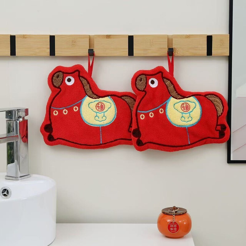 Hanging Hand Towel, Cute and Good-Looking Hand Towel, Kitchen and Bathroom Cleaning, Water-Absorbent, Thickeneded, Quick-Drying Handkerchief