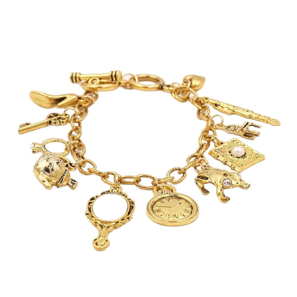 Retro Magic Mirror Bracelet Medieval Frog Pendant