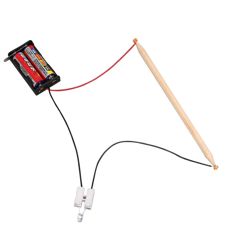 Conductor de lápiz para estudiantes de primaria hechos a mano Diy circuito experimento científico inteligente invención tecnología pequeña fabricación de juguetes materiales