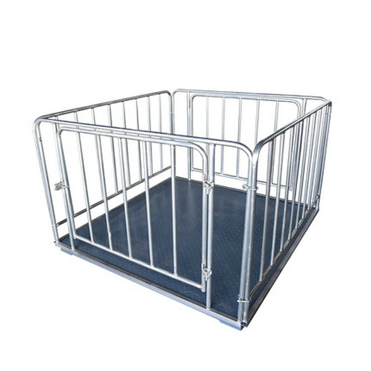 电子地磅秤1-3吨动态畜牧秤称猪牛磅秤SCS-2T地磅双开门带四面围