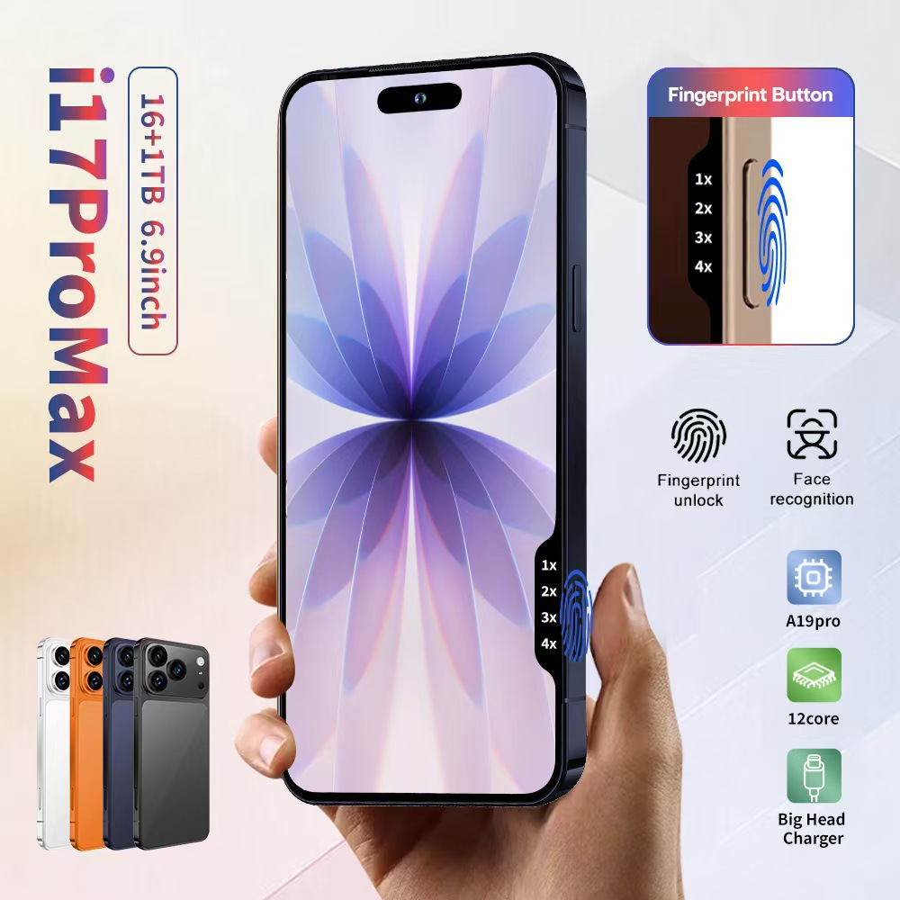 I17Promax (1:1) Cross-Border 7.3inch Hd Android 4+64g Global Communication Real 4g Smartphone