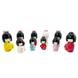 Japanese-style puppet doll decoration kimono doll matryoshka Japanese restaurant decoration wooden doll