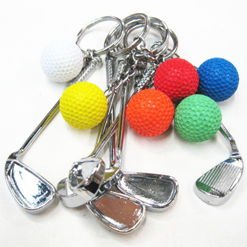Fashion Tennis Racket Badminton Racket Golf Pvc Metal Unisex Keychain 1 Piece display picture 2