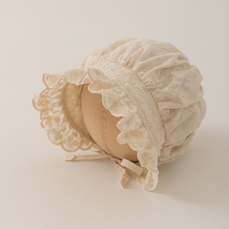 Sombrero para bebés 2024 primavera y otoño encaje princesa dulce fuera sombrero para bebés sombrero para niños sombrero para bebés