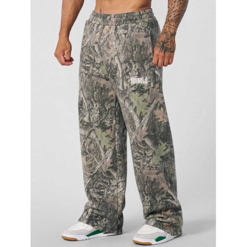 Youngla Cross-Border American Men's Trendyy Casual Pants Wide-Leg Camouflage Digital Printing Loose Sports Pants