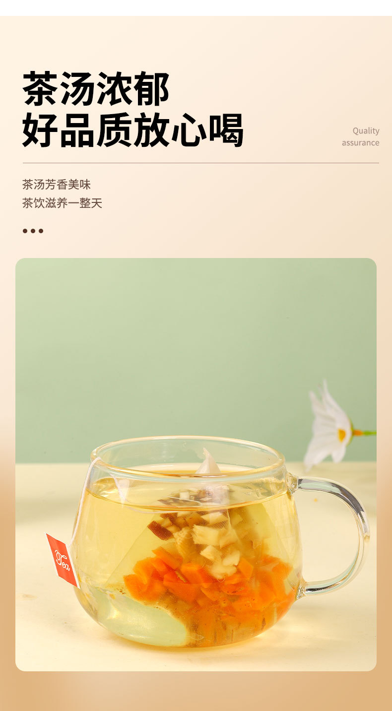 Sugarcane Imperata Snow Pear Tea Bags Zhu Zhe Mao Gen Xue Li Cha 50 Pack No-Cook Cantonese Herbal Drink quality and texture