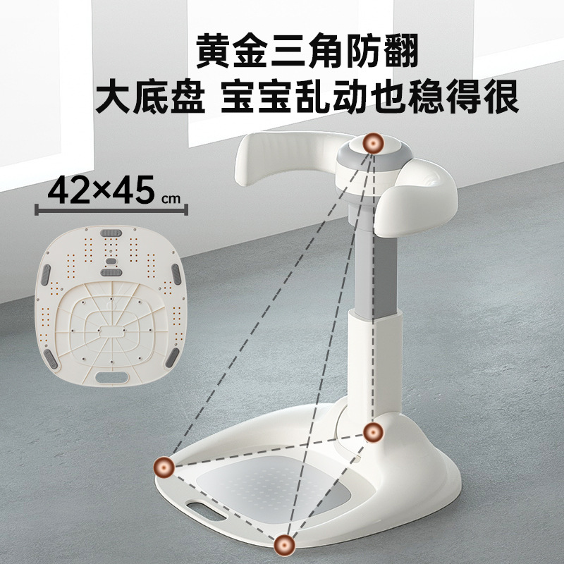 Artefacto de baño de pie para bebé, marco de lavabo de baño para bebés y niños pequeños, marco de soporte de baño de baño de artefacto de trasero de lavado