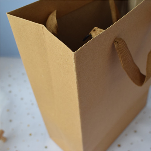 Handbag Kraft Paper Bag Black Packaging Bag Christmas Logo Printed Gift Clothing Store Clothes Gift Bag