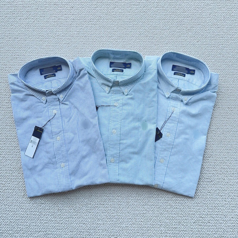 Spring and Autumn New Fashion Striped Long-Sleeved Shirt Men's Pony Logo Embroidered Lapel Casual Business Men's Shirt Raff Spring and Autumn New Fashion Striped Long-Sleeved Shirt Men's Pony Logo Embroidered Lapel Casual Business Men's Shirt Raff