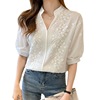 White summer fashionable shirt, jacket