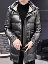 中长款高充绒量羽绒服男2024年新款冬季加厚男士大码免洗外套服装
