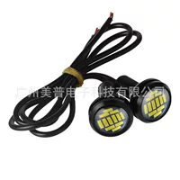 23 мм Eagle Eye Light для автомобиля, мотоцикла, Ghost Fire Screw Light 4014 12LED Rogue Light, светильник для номерного знака, фонарь заднего хода