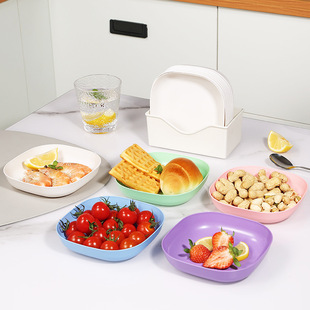Spade bone plate bone plate household creative Net red fruit plate snack snack snack melon seeds plate plate table garbage plate