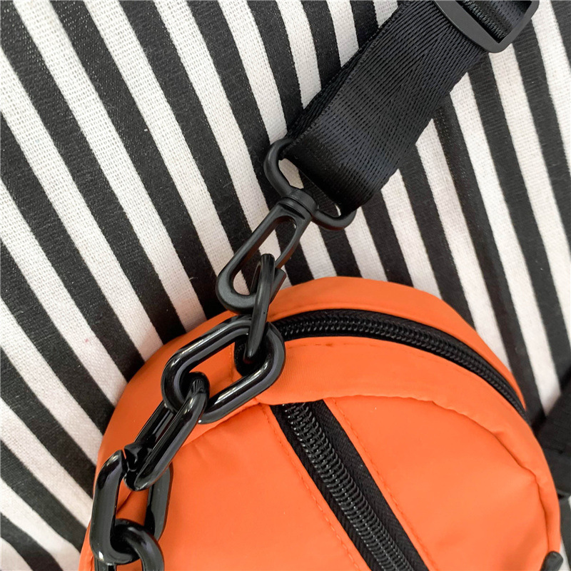 90g Weight Nylon Lining Material Zipper Closure Type Single Shoulder Strap Strap Type Coin Purse Bags Type Casual, Holiday Occasion Nylon Material Letter, Solid Color Pattern All Seasons Season Unisex Gender Streetwear Style Round Shape Mini Size Unisex Mini Nylon Letter Solid Color Streetwear Round Zipper Coin Purse 24
