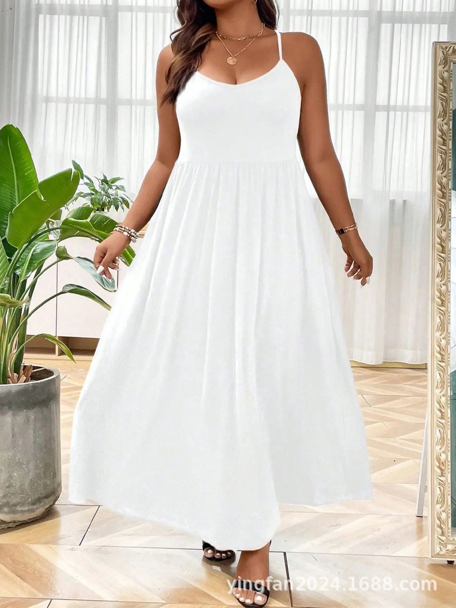 Europa y Estados Unidos 2024 Amazon Aliexpress Tiktok Temu vestido de mujer grande image 7
