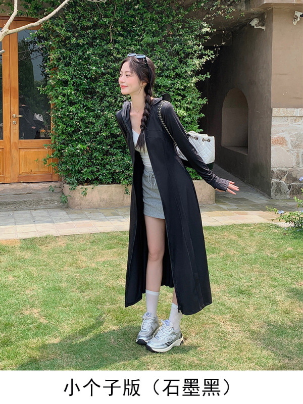Moxun ロマンチックな 2025 夏の新ロング全身日焼け防止服女性のアイスシルクドレス抗 UV 日焼け防止服|undefined