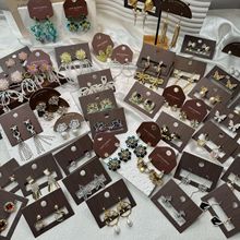 新款义乌耳钉饰品气质时尚夜市耳环摆摊 货源盲盒高级感耳饰批发