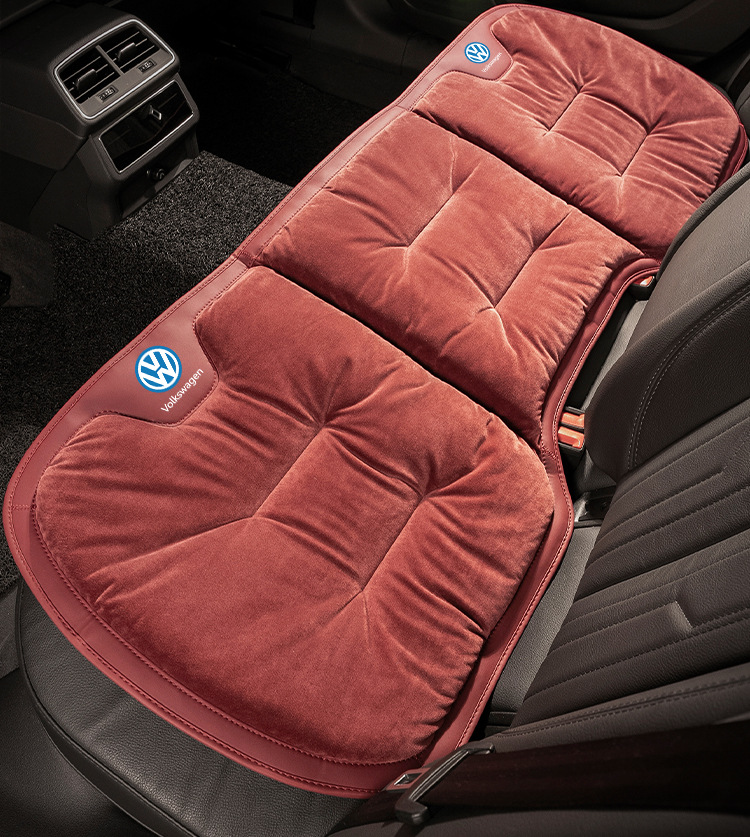 Suitable for Volkswagen Car Seat Cushions, Magotan, Tiguan L, Tayron X, Teramont, and Touran Winter Flannel Warm Seat Cushion Modification