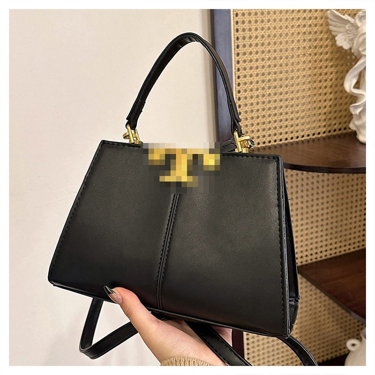 Bolso de mujer de moda de color de contraste transfronterizo nuevo bolso de mensajero portátil de pu de tendencia europea y americana