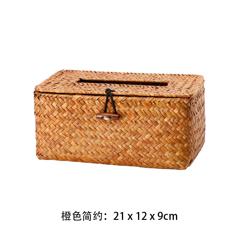 21 * 12 * 9cm de tela de paja naranja